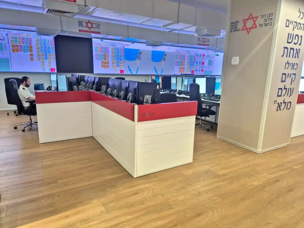 הקמת חדר בקרה מגן דוד אדום